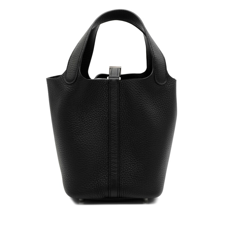 Hermès Black Clemence Picotin Lock 18 Palladium Hardware - Image 5